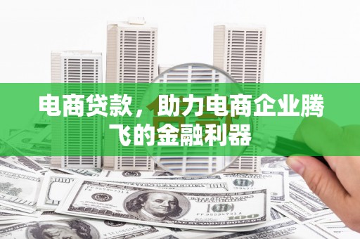 坊子电商贷款，助力电商企业腾飞的金融利器