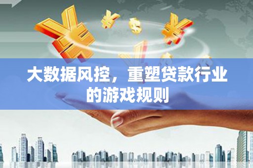 坊子大数据风控，重塑贷款行业的游戏规则