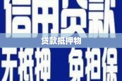 坊子贷款抵押物