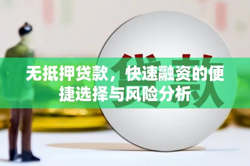 坊子无抵押贷款，快速融资的便捷选择与风险分析