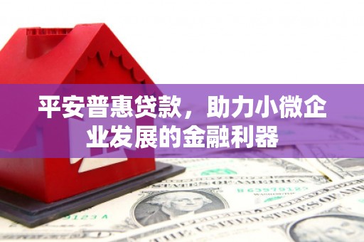 坊子平安普惠贷款，助力小微企业发展的金融利器