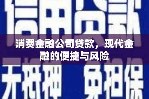坊子消费金融公司贷款，现代金融的便捷与风险